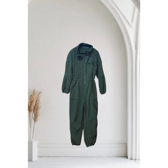 Womens Fleece Jumpsuit Onesie Winter Warm Overalls Large - Picture 4 of 9